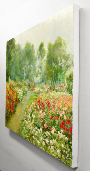 The Roses at the NY Botanical Gardens by Onelio Marrero |  Side View of Artwork 