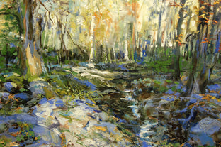 Original art for sale at UGallery.com | Under The Pin Oaks by Onelio Marrero | $900 | oil painting | 14' h x 18' w | photo 4