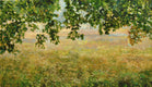 Original art for sale at UGallery.com | Under the Trident Maple by Onelio Marrero | $2,225 | oil painting | 22' h x 38' w | thumbnail 1