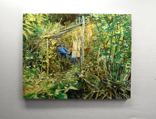 Original art for sale at UGallery.com | Wilderness Studio by Onelio Marrero | $1,400 | oil painting | 24' h x 30' w | photo 3