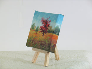 One Scarlet Oak by Suzanne Massion |  Side View of Artwork 