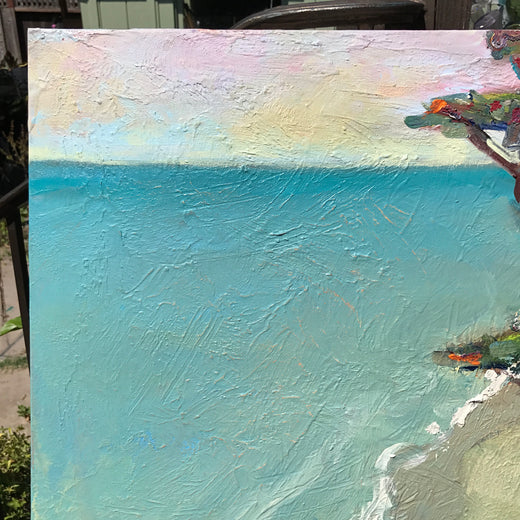 Opal Cliff, Santa Cruz by James Hartman |  Side View of Artwork 