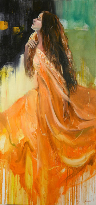 The Orange Dress by Gary Leonard |  Artwork Main Image 