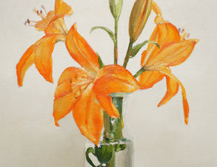 Orange Lily by Nicole Lamothe |   Closeup View of Artwork 