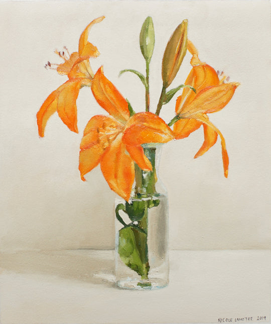 Orange Lily by Nicole Lamothe - oil painting | UGallery