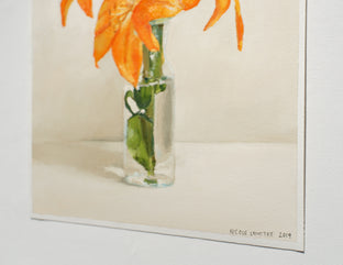 Orange Lily by Nicole Lamothe |  Side View of Artwork 