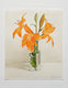Original art for sale at UGallery.com | Orange Lily by Nicole Lamothe | $600 | oil painting | 14' h x 12' w | thumbnail 3