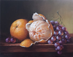 Original art for sale at UGallery.com | Still Life with Oranges by Nikolay Rizhankov | $550 | oil painting | 11' h x 14' w | photo 1