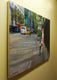 Original art for sale at UGallery.com | Waiting Outside Bryant Park by Onelio Marrero | $1,825 | oil painting | 24' h x 36' w | thumbnail 2