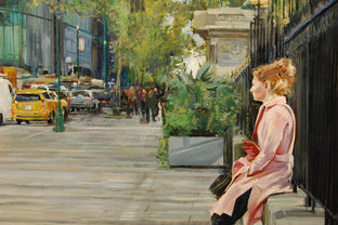 Waiting Outside Bryant Park by Onelio Marrero |   Closeup View of Artwork 