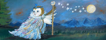 Original art for sale at UGallery.com | The King of Midnight by Andrea Doss | $550 | acrylic painting | 12' h x 30' w | thumbnail 1