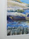 Original art for sale at UGallery.com | Oyster Farm Boats at Tomales Bay by Catherine McCargar | $375 | watercolor painting | 11' h x 14' w | thumbnail 2