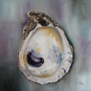 Original art for sale at UGallery.com | Bay Oyster Shell by Kristine Kainer | $1,750 | oil painting | 24' h x 24' w | photo 1