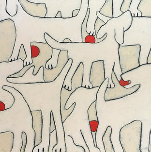 Original art for sale at UGallery.com | Pack by Jaime Ellsworth | $3,100 | acrylic painting | 36' h x 36' w | photo 3