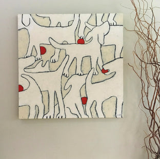 Original art for sale at UGallery.com | Pack by Jaime Ellsworth | $3,100 | acrylic painting | 36' h x 36' w | photo 1