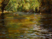 Original art for sale at UGallery.com | Paddlers on the Rockaway River by Onelio Marrero | $1,025 | oil painting | 18' h x 24' w | thumbnail 1