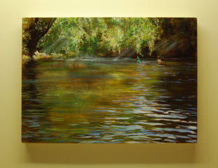 Paddlers on the Rockaway River by Onelio Marrero |  Context View of Artwork 