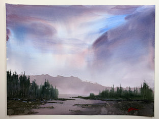 Original art for sale at UGallery.com | Morning Glow by Posey Gaines | $900 | watercolor painting | 18' h x 24' w | photo 3