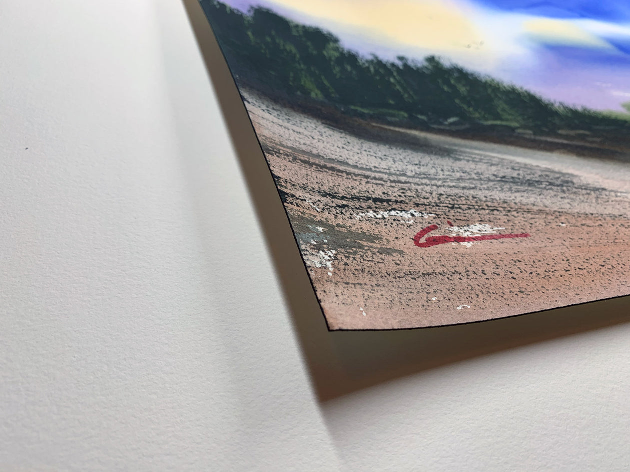 Morning High by Posey Gaines |  Side View of Artwork 