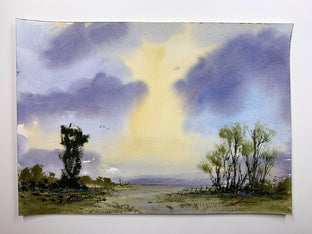 Original art for sale at UGallery.com | Free Range by Posey Gaines | $600 | watercolor painting | 14' h x 20' w | photo 3