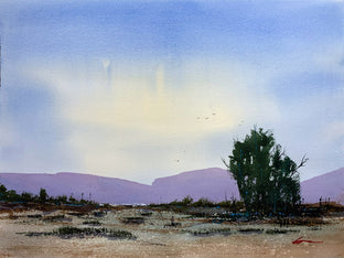 Original art for sale at UGallery.com | Mountain Splendor by Posey Gaines | $800 | watercolor painting | 18' h x 24' w | photo 1