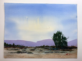 Original art for sale at UGallery.com | Mountain Splendor by Posey Gaines | $800 | watercolor painting | 18' h x 24' w | photo 3