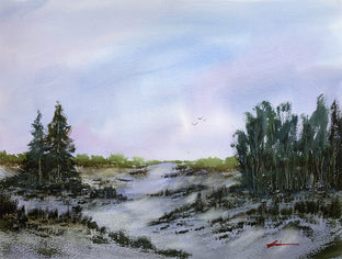 Original art for sale at UGallery.com | Wilderness Mood by Posey Gaines | $800 | watercolor painting | 18' h x 24' w | photo 1