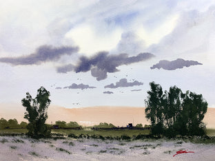 Original art for sale at UGallery.com | Monday Morning Splendor by Posey Gaines | $800 | watercolor painting | 18' h x 24' w | photo 1