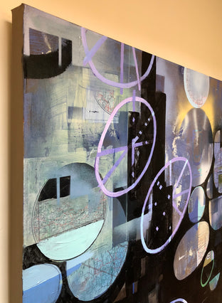 Original art for sale at UGallery.com | Cosmic Cairn by Janine Etherington | $2,400 | mixed media artwork | 48' h x 36' w | photo 2