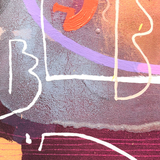 If You Could Keep Me Floating Just for a While by Janine Etherington |   Closeup View of Artwork 