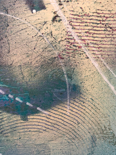 Stars Are Dropping Thick As Stones by Janine Etherington |   Closeup View of Artwork 