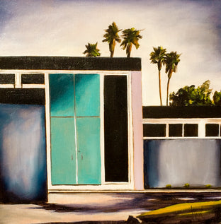 Palm Springs Door - Turquoise by Mandy Main |  Artwork Main Image 