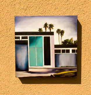 Palm Springs Door - Turquoise by Mandy Main |  Context View of Artwork 