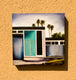 Original art for sale at UGallery.com | Palm Springs Door - Turquoise by Mandy Main | $450 | oil painting | 12' h x 12' w | thumbnail 3
