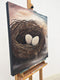 Original art for sale at UGallery.com | Barn Swallow Nest by Pamela Hoke | $1,300 | oil painting | 24' h x 24' w | thumbnail 2