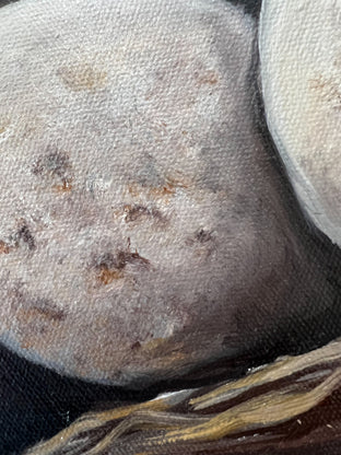 Original art for sale at UGallery.com | Barn Swallow Nest by Pamela Hoke | $1,300 | oil painting | 24' h x 24' w | photo 4