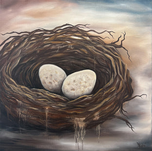 Barn Swallow Nest by Pamela Hoke |  Artwork Main Image 