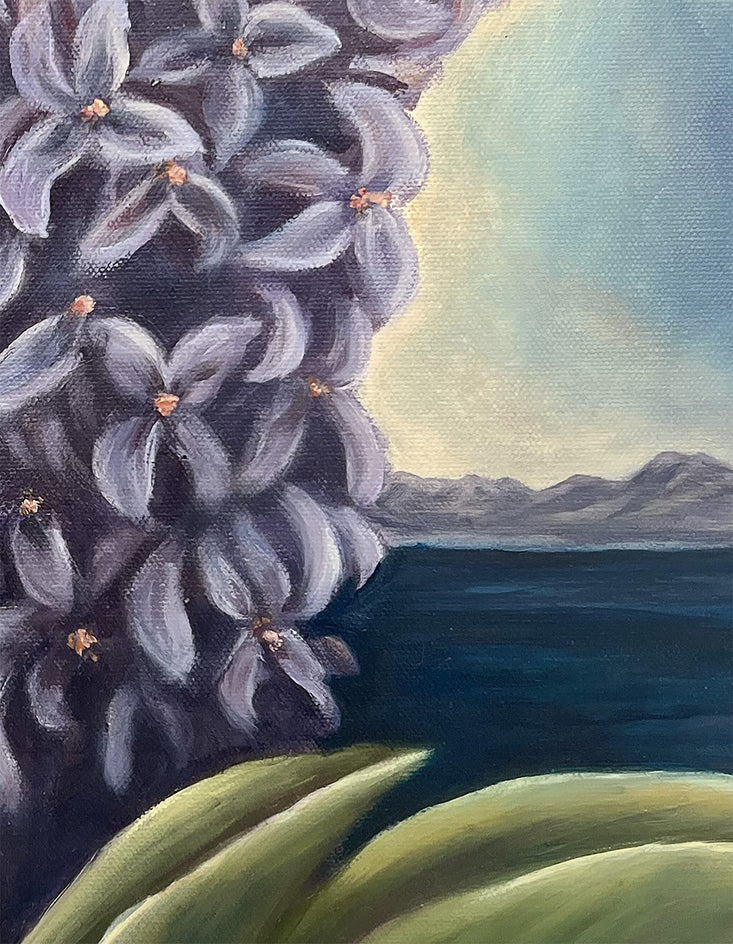 Island Lilac Hugs by Pamela Hoke |  Context View of Artwork 