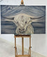 Original art for sale at UGallery.com | Island Moon Cow by Pamela Hoke | $3,500 | oil painting | 30' h x 48' w | thumbnail 3