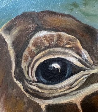 Just Chill, Sea Turtle by Pamela Hoke |   Closeup View of Artwork 