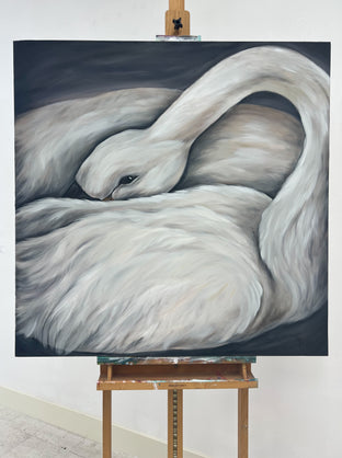 Peaceful Swan by Pamela Hoke |  Context View of Artwork 