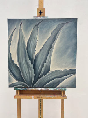 Original art for sale at UGallery.com | Soft Agave by Pamela Hoke | $1,300 | oil painting | 24' h x 24' w | photo 4