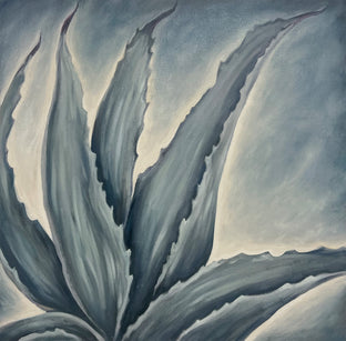 Original art for sale at UGallery.com | Soft Agave by Pamela Hoke | $1,300 | oil painting | 24' h x 24' w | photo 1