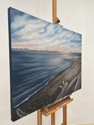 South Beach Serenity by Pamela Hoke |  Side View of Artwork 