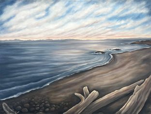 Original art for sale at UGallery.com | South Beach Serenity by Pamela Hoke | $2,775 | oil painting | 30' h x 40' w | photo 1