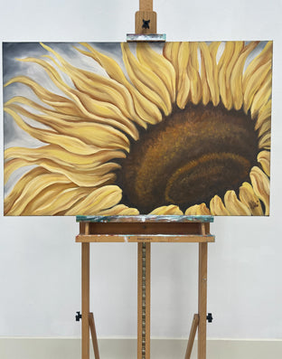 Original art for sale at UGallery.com | Sunflower Hug by Pamela Hoke | $1,925 | oil painting | 24' h x 36' w | photo 3