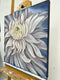 Original art for sale at UGallery.com | White Chrysanthemum by Pamela Hoke | $1,350 | oil painting | 24' h x 24' w | thumbnail 2