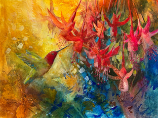 Original art for sale at UGallery.com | Paradise by Melissa Gannon | $300 | mixed media artwork | 11' h x 15' w | photo 1