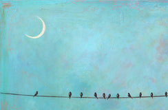 Original art for sale at UGallery.com | Pastel Sky by Sally Adams | $1,400 | acrylic painting | 24' h x 48' w | thumbnail 2