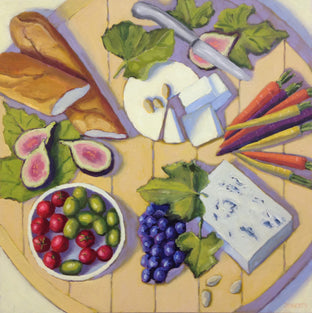Original art for sale at UGallery.com | Antipasto by Pat Doherty | $975 | oil painting | 18' h x 18' w | photo 1